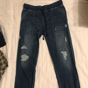 Jean joggers